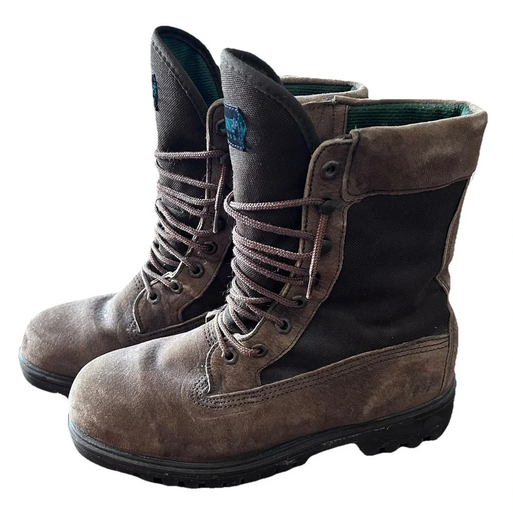Wolverine Mens Brown Leather Waterproof Gore Tex Work Boots 7.5